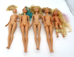 Lot Of 5 Dolls No Clothes Or Shoes As Is - Picture 1 of 10