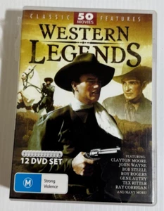 WESTERN LEGENDS Classic Collection (12 Disc Set) 50 Western Movies Reg 0 ALL - Picture 1 of 2