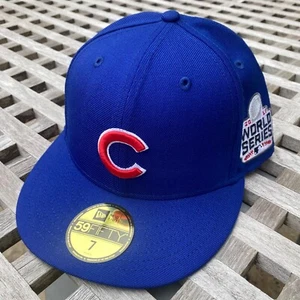 Chicago Cubs 2016 World Series Patch New Era 59FIFTY Wool Fitted Cap Hat 7 - Picture 1 of 6