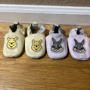 Disney Winnie The Pooh and Rabbit Baby Slippers 6-12 Months - Picture 1 of 5