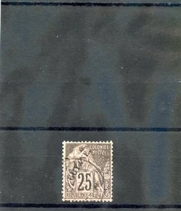 FRANZÖSISCH GUIANA SC 25 (YT 23) F-VF GEBRAUCHT 1892 25c BLKACK/ROSE $ 75 - Bild 1 von 1