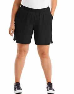 Just My Size Womens Cotton Jersey Pull-On Shorts - Picture 1 of 13