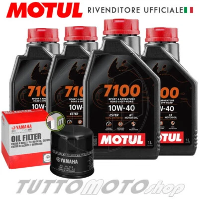 Tagliando YAMAHA YZF-R1 1000 2018 2019 2020 / Kit Olio Motul 7100 10W40 + Filtro - Immagine 1 di 4