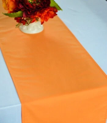 28 inch solid blazing orange table runner - Image 1 of 3