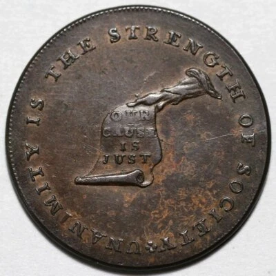 (c1790's) Plain Edge - Kentucky Token - US Copper Colonial Coin - Image 1 of 4