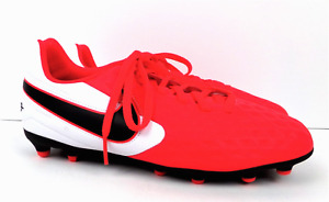 Nike Tiempo Legend 8 Club FG/MG AT5881-606 Soccer Cleats Crimson, Kids size 6Y