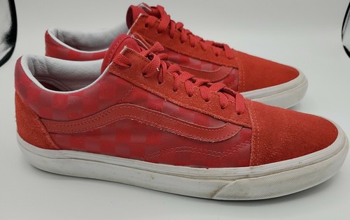 Vans off the Walls Sneaker da uomo con lacci a scacchi rosso M 8 5 W 10