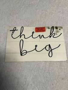 Metal Wall Art " THINK BIG DREAM BIG " Brand New - Picture 1 of 1