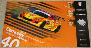 2012 Dempsey Racing #40 Mazda RX-8 Grand Am postcard Patrick Dempsey - Picture 1 of 1
