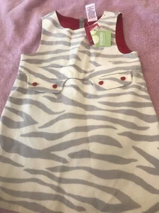 NWT gymboree tiger club dress 18-24 mos jumper vintage gymborees tiger love velv - Picture 1 of 4