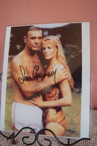 SEAN CONNERY SIGNED PHOTOGRAPH~KIM BASINGER~JAMES BOND~NEVER SAY NEVER AGAIN - Picture 1 of 5