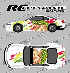 1/10 and 1/24 Scale RC Drift Livery - Broly - Picture 1 of 3