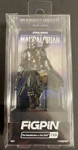 FigPin The Mandalorian with The Child (#736) Star Wars Disney Brand New - Picture 1 of 2