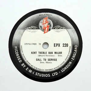 EMI SOUND EFFECTS LIBRARY "Kent Treble Bob Major" (E+) 12" EPX-220 [78 RPM] - Picture 1 of 1