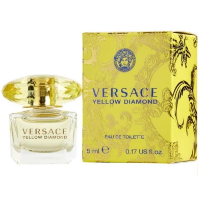 Versace Yellow Diamond Eau de Toilette 0,17 oz/5 ml Mujer Splash Foto 1 de 4