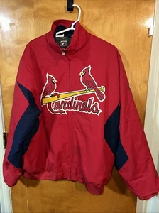 St. Louis Cardinals MLB Authentic Majestic Full Zip Jacket Size L Therma Base - Picture 1 of 4