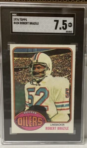 Robert Brazile 1976 Topps #424 SGC 7,5 - Imagen 1 de 2