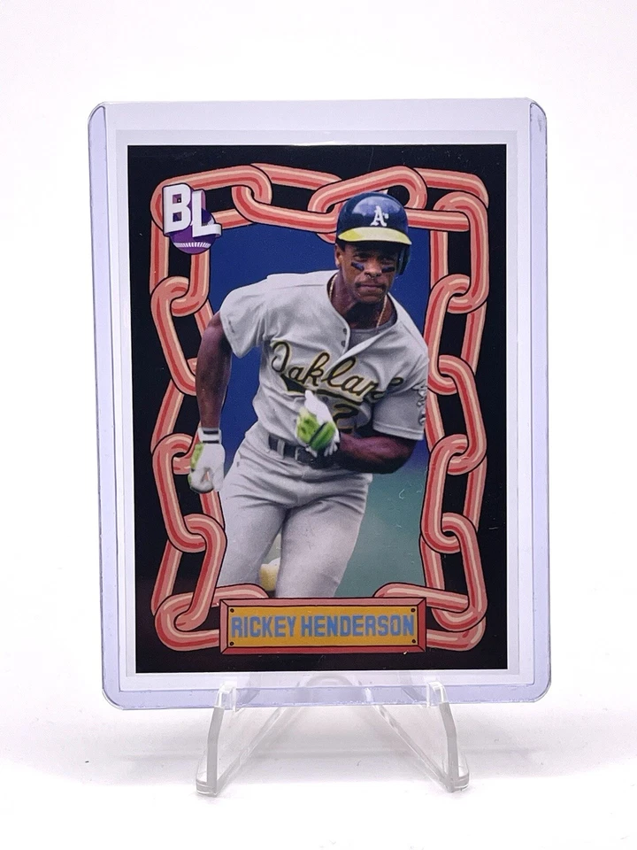 2024 Topps Big League Ricky Henderson Big Leaguer Insert #TBL-22 Oakland A’s - Image 1 of 2
