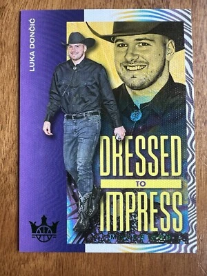 2023-24 Panini Court Kings LUKA DONCIC Dressed to Impress #3 Jade /25 - Image 1 of 2