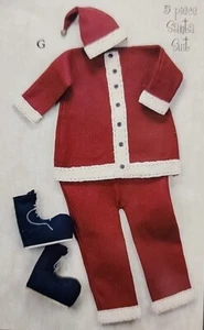 Honey & Me Primitive Santa Outfit & Boot Set (RARE) St Nick Christmas - Picture 1 of 9