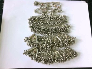 6- NICE Handmade Sterling Silver Middle Eastern Belly Dancing Anklets. BUY NOW! - Picture 1 of 11