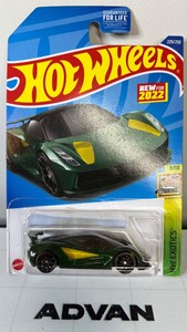 2022 Hot Wheels #229 Die-Cast Lotus Evija Supercar HW Exotics 8/10 Long Card HTF