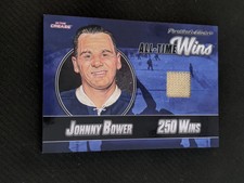 2022 PRESIDENTS CHOICE IN THE CREASE JOHNNY BOWER #ed 5/5 ALL TIME WINS JERSEY