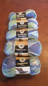Loops and Threads Impeccable Worsted Yarn 5 Skeins Sage Butter Ombre Acrylic - Picture 1 of 4