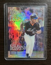 2000 Topps Chrome REFRACTOR Rickey Henderson 20th Century’s Best #234