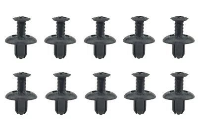 10x Clip de parachoques delantero trasero de nailon tipo empuje retenedor para Mitsubishi MB253964 Foto 1 de 4