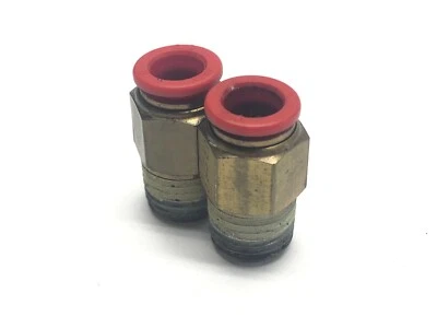 SMC KQ2S09-35AS Fitting 5/16" One Touch to 1/4" NPT LOT OF 2 - Image 1 of 3