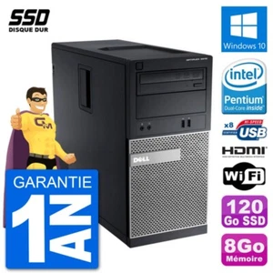 PC Dell 3010 MT G2020 RAM 8Go SSD 120Go HDMI Windows 10 Wifi - Photo 1/3