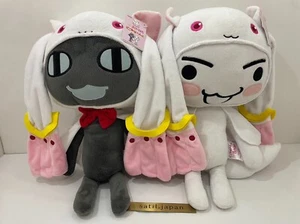 [USED] TAITO Doko Demo Issyo Toro, Kuro, Kyubey BIG Plush Doll 430mm Set of 2 - Picture 1 of 13