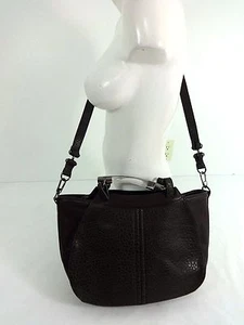 Nwot French Connection Groß Espresso Braunes Leder Schultertasche - Bild 1 von 6