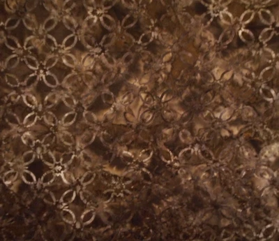 Batik Fabric By The Half-Yard Floral on Browns Hoffman Premium Cotton Vtg 43 - Image 1 of 2