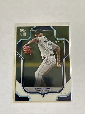 2023 Topps X J-Rod Show Out Collection #39 Sandy Alcantara Foil 78/199 Marlins - Image 1 of 2