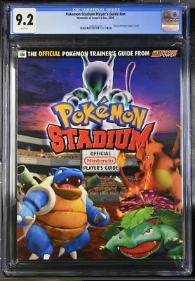 2000 Pokemon Stadium Official Nintendo Player Strategy Guide N64 Graded CGC 9.2 - Image 1 of 4