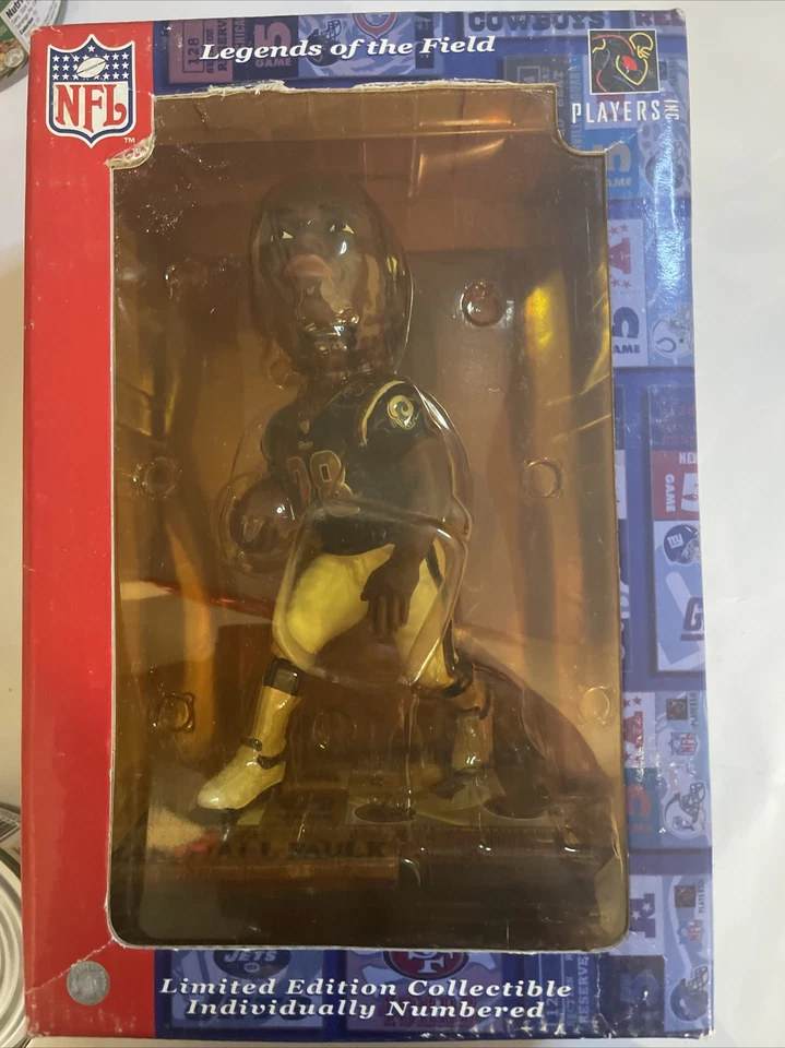 NFL Legends of the Field Marshall Faulk Bobblehead Edición Limitada Forever Foto 1 de 4
