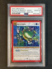 MetaZoo Beast of Busco HOLO 2021 Cryptid Nation 2nd Edition - PSA 10 GEM 12/159