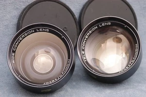 MAMIYA TL/DTL CONVERSION LENSES, WIDE AND TELEPHOTO, IN CASE - FREE USA SHIPPING - Picture 1 of 4