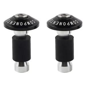 7/8" CNC Aluminum Handlebar End Grips Bar Ends Plug Cap for Motorcycle Motorbike - Picture 1 of 3