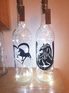 LED Star Light Up Bottle Lovely Gift for a Horse Lover For Christmas, Birthday - Picture 1 of 2