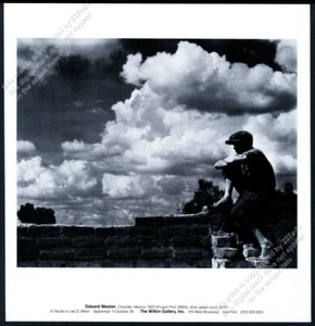 1923 Edward Weston Chandler México foto 1985 Nueva York galería mostrar anuncio impreso vintage - Imagen 1 de 7