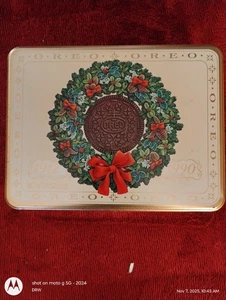 Oreo Nabisco Weihnachtsfeiertag Keksdose 1912 - 1990 - Bild 1 von 2