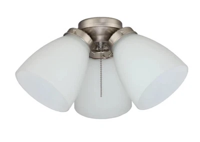 Hampton Bay 40W LED Light Bulb A15 Frosted Glass Ceiling Fan Shades LK1906 - Image 1 of 4