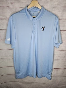 Adidas Disney Topolino Golf Polo Uomo Taglia L Poliestere Azzurro Chiaro - Foto 1 di 5