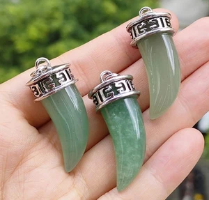 3 pezzi ciondoli pietra gemme avventurina magia Reiki amuleto guarigione - Foto 1 di 1