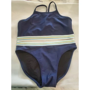 Zella Girls Navy and Rainbow Bikini.a23 - Picture 1 of 3