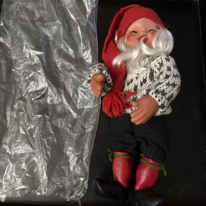 Arne Hasle Norwegian Nisse VINTAGE GNOME Troll Elf Santa Holiday Doll 12” - Picture 1 of 2