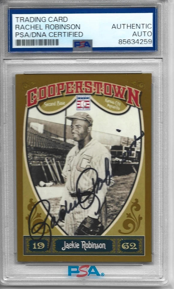 Rachel Robinson Auto Signed 2013 Panini Cooperstown Baseball Jackie #42 PSA/DNA - Image 1 of 1